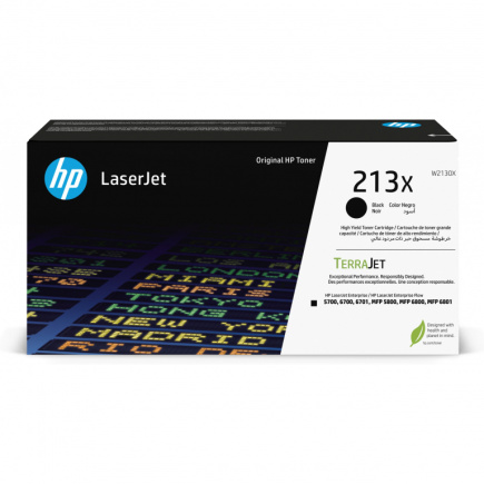 HP 213X Black Original LaserJet Toner Cartridge 252338
