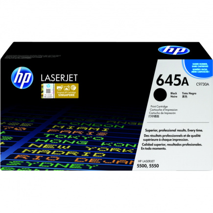 HP 645A original Colour LaserJet Toner cartridge C9730A black standard capacity 13.000 pages 1-pack