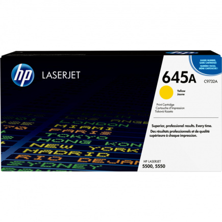 HP 645A original Colour LaserJet Toner cartridge C9732A yellow standard capacity 12.000 pages 1-pack