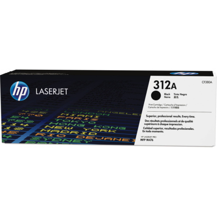 HP 312A original Toner cartridge CF380A black standard capacity 2.400 pages 1-pack