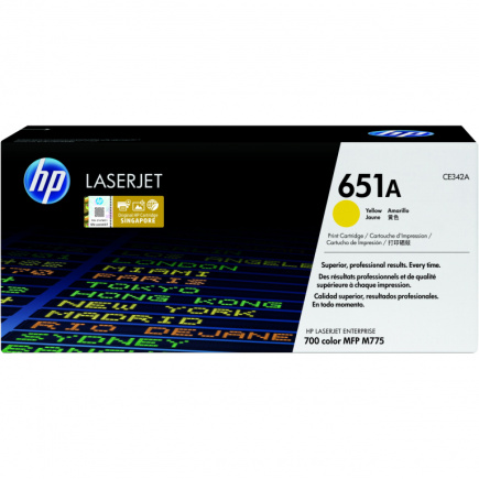 HP 651A original Toner cartridge CE342A yellow standard capacity 16.000 pages 1-pack