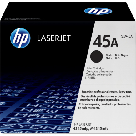 HP 45A original LaserJet Toner cartridge Q5945A black standard capacity 18.000 pages 1-pack