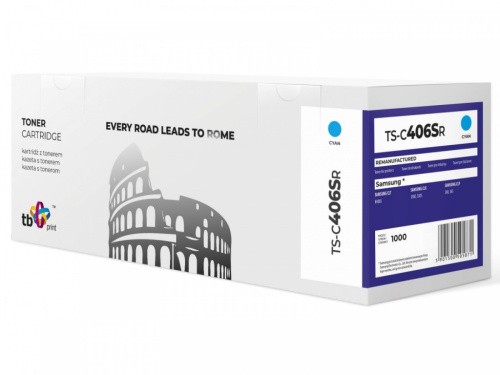TB Print Toner for Samsung CLT40 6 TS-C406SR CY reman.