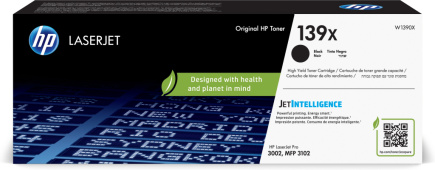 HP 139X High Capacity Black Toner Cartridge, 4000 pages, for HP LaserJet Pro 3002, 3102