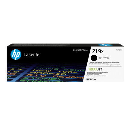 HP TerraJet original toner W2190X, HP 219X, Черный, 3200p, high capacity