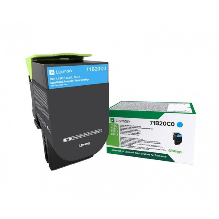 LEXMARK Toner cyan Rck f. CS/CX/317 /417/517 ca. 2.300 S.