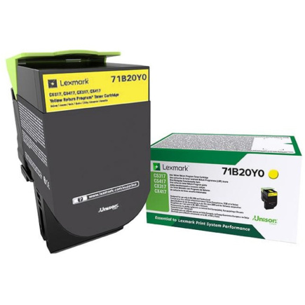 LEXMARK Toner gelb Rck f. CS/CX/317 /417/517 ca. 2.300 S.