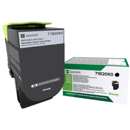LEXMARK Toner schwarz Rck f. CS/CX/ 317/417/517 ca. 3.000 S.