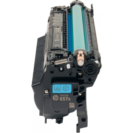 HP 657X original LaserJet Toner cartridge CF471X Cyan High Yield