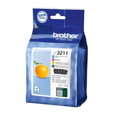 Brother LC3211VAL Cartridge Value Pack BK/C/M/Y | Brother
