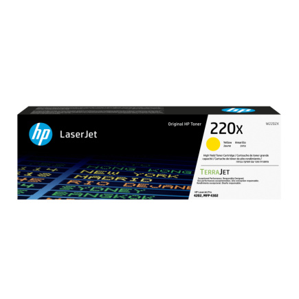 HP 220X High Capacity Yellow Toner Cartridge, 5500 pages, for HP Color LaserJet Pro 4301, 4302, 4303