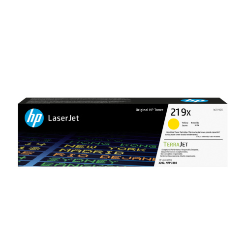 HP TerraJet original toner W2192X, HP 219X, yellow, 2500p, high capacity