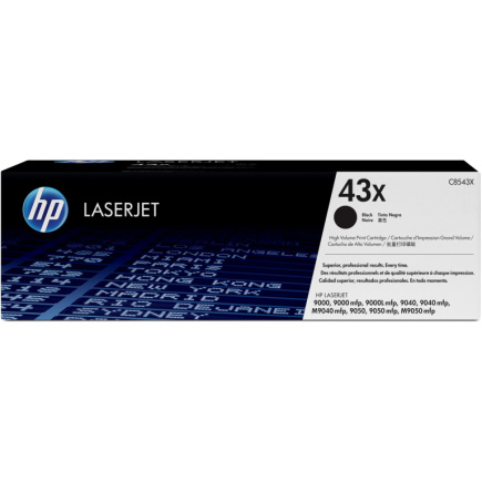 HP 43X original LaserJet original Toner cartridge C8543X Must high capacity 30.000 pages 1-pack