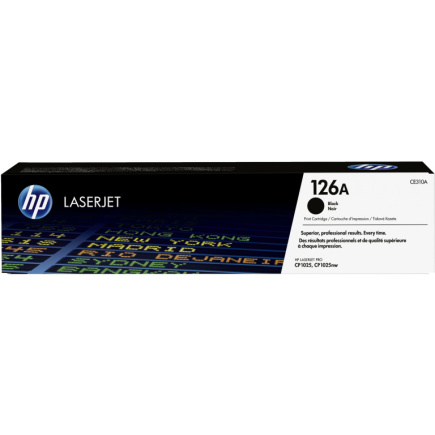 HP 126A original LaserJet Toner cartridge CE310A Must standard capacity 1.200 pages 1-pack