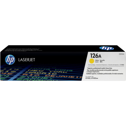HP 126A original LaserJet Toner cartridge CE312A yellow standard capacity 1.000 pages 1-pack