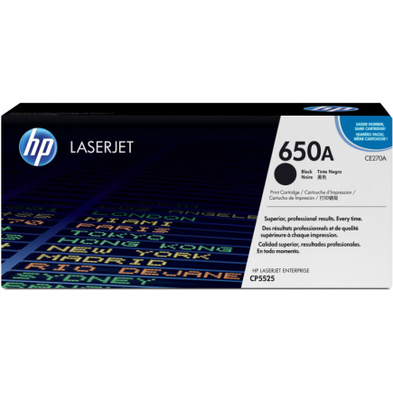 HP original Colour LaserJet CE270A Toner cartridge Must standard capacity 13.500 pages 1-pack