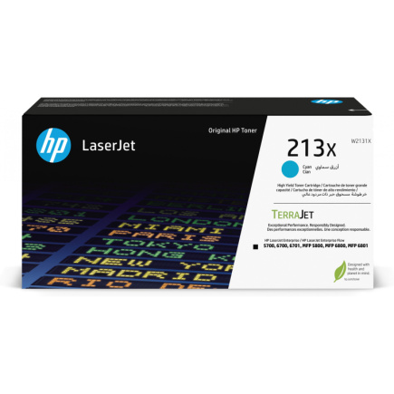 HP 213X Cyan Original LaserJet Toner Cartridge 252341