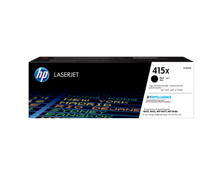 HP 415X High Capacity Black Laser Toner Cartridge, 7500 pages, for HP Color LaserJet Pro M454, M479