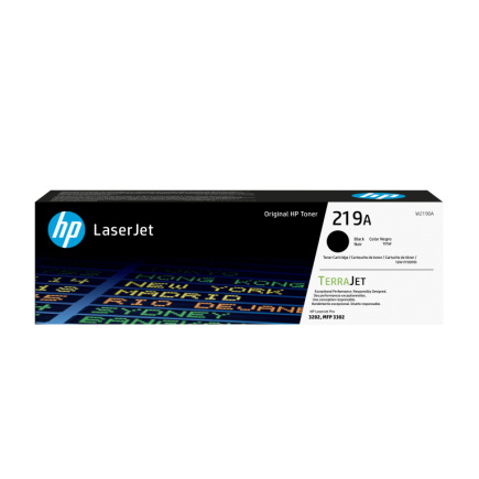 HP TerraJet original toner W2190A, HP 219A, Must, 1300p