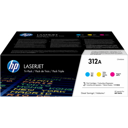 HP 312A original CYM Toner cartridge CF440AM multipack