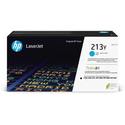 HP Toner 213Y W2131Y Cyan bis zu 12.000 Seiten