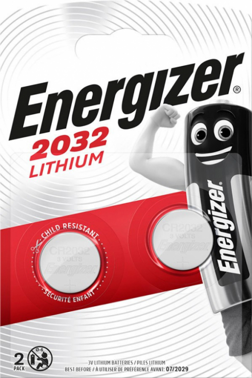 ENERGIZER BATTERIES SPECIALIZED CR2032 2 PIECES