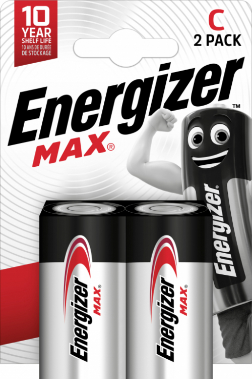 ENERGIZER BATTERY MAX C LR14. 2 pcs. ECO package