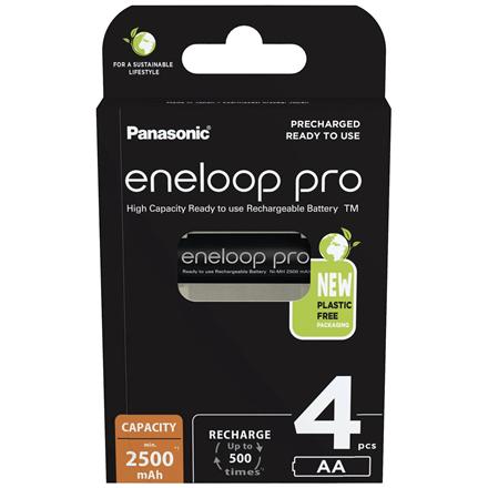 Panasonic | ENELOOP Pro BK-3HCDE/4BE | AA | 2500 mAh | 4 pc(s)