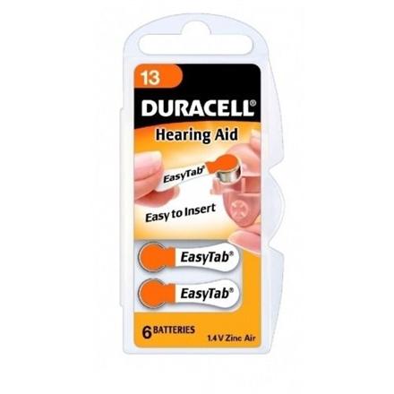 Duracell | A13/DA13/ZL13 | Zinc air cells | 6 pc(s)