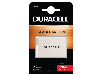 Duracell Camera Battery - replaces Canon LP-E8 Battery
