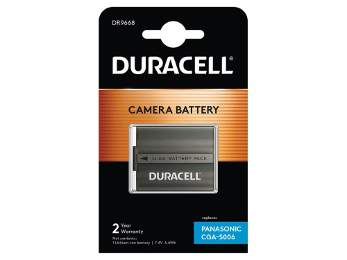 Duracell Camera Battery - replaces Panasonic CGA-S006 Battery