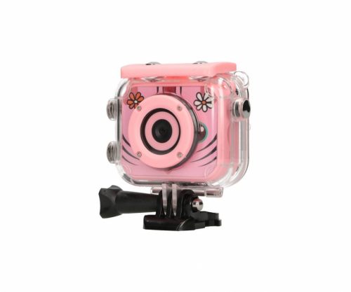 Extralink Camera Kids Camera H18 Pink 1080P 30fps, IP68, 2.0