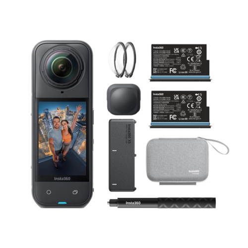 Insta360 X5 Essential Bundle, 8K, 360º, must - Tegevuskaamera / CINSAAHA/ESSENTIAL