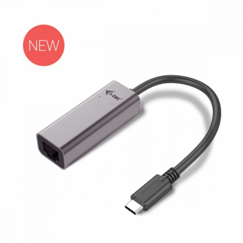 i-tec USB C Metal Gigabit Ethernet adapter, 1x USB-C to RJ-45