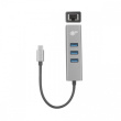 TB USB C - RJ45, 3xUSB - RJ45 Adapter -1000Mb/s