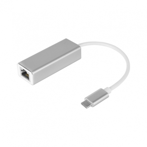 Adapter: USB Type-C - RJ45 LAN gigabit 10/100/1000 Mb Kruger&Matz