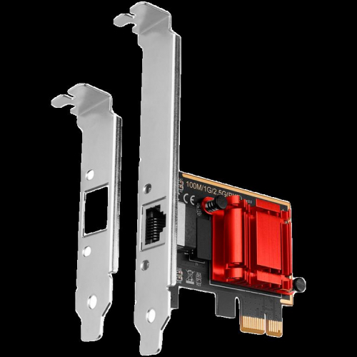 PCI-Express network card with 2.5 Gbit/s transmission rate and PXE support.