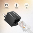 AXAGON ADE-MINIC Miniatur aluminum USB-C 3.2 Gen 1 Gigabit Ethernet 10/100/1000 Mb/s adapter with automatic installation ADE-MINIC