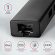AXAGON Network card HMC-GL3A 3x USB-A + GLAN, USB 3.2 Gen 1 hub, metal, 20cm USB-C cable