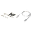 Digitus | IEEE 1394a Interface Card, PCI express, 4 Port 1x ext. 1394mini, 2x ext./1x int. 1394a Ports | DS-30201-5 DS-30201-5