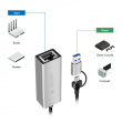 LogiLink USB-A/-C to 2,5G Ethernet adapter, gray