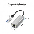 LogiLink USB-A/-C to 2,5G Ethernet adapter, gray