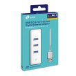 TP-LINK | UE330 | USB 3.0 3-Port Hub & Gigabit Ethernet Adapter 2 in 1 USB Adapter UE330