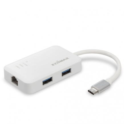 Edimax EU-4308 laptop dock/port replicator USB 3.2 Gen 1 (3.1 Gen 1) Type-C Valge