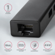AXAGON Hub HMA-GL3A 3x USB-A + GLAN, USB3.2 Gen 1, metal, 20cm USB-A cable