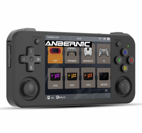 Retro gaming portable console ANBERNIC RG35XX H Black