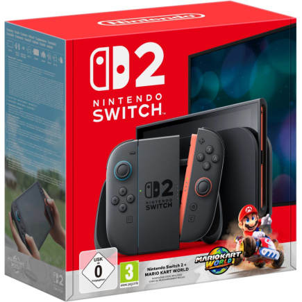 Nintendo Switch 2 + Mario Kart World-Set Schwarz