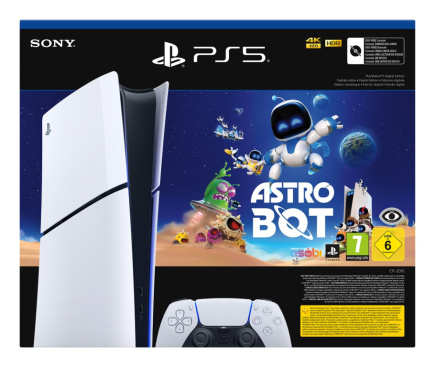 Sony PlayStation 5 Slim Digital - Astro Bot Bundle 1TB Console Valge