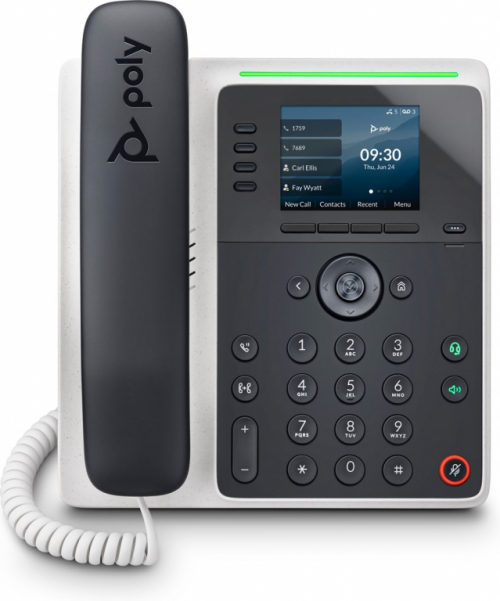 POLY Edge E220 IP Phone and PoE-enabled