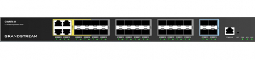 Grandstream GWN 7831 24x SFP, 4x SFP+, 4x GbE combo, L3 Managed Switch | Web | L3 Aggregation Switches